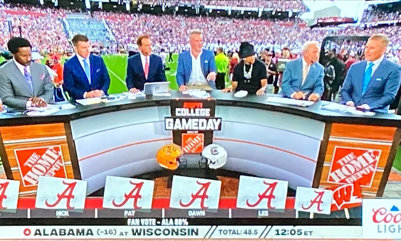 Saban on ‘College GameDay’ pick of Alabama-Wisconsin: ‘Roll Tide Roll, baby’