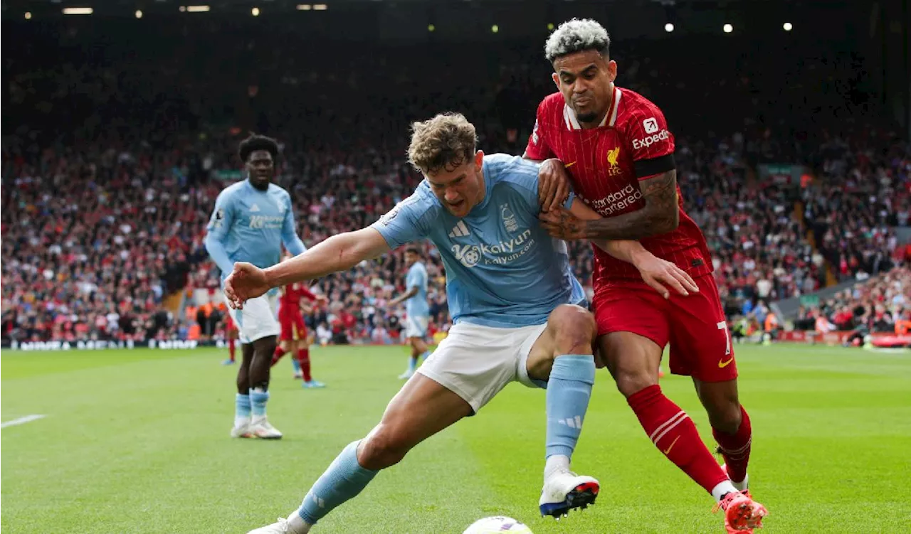 Liverpool sufre derrota dolorosa ante el orden defensivo de Nottingham Forest