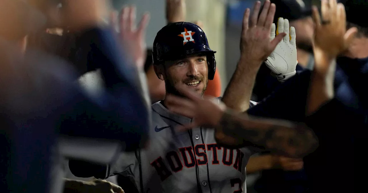 Bregman, Alvarez homer as Astros top Angels, 5-3