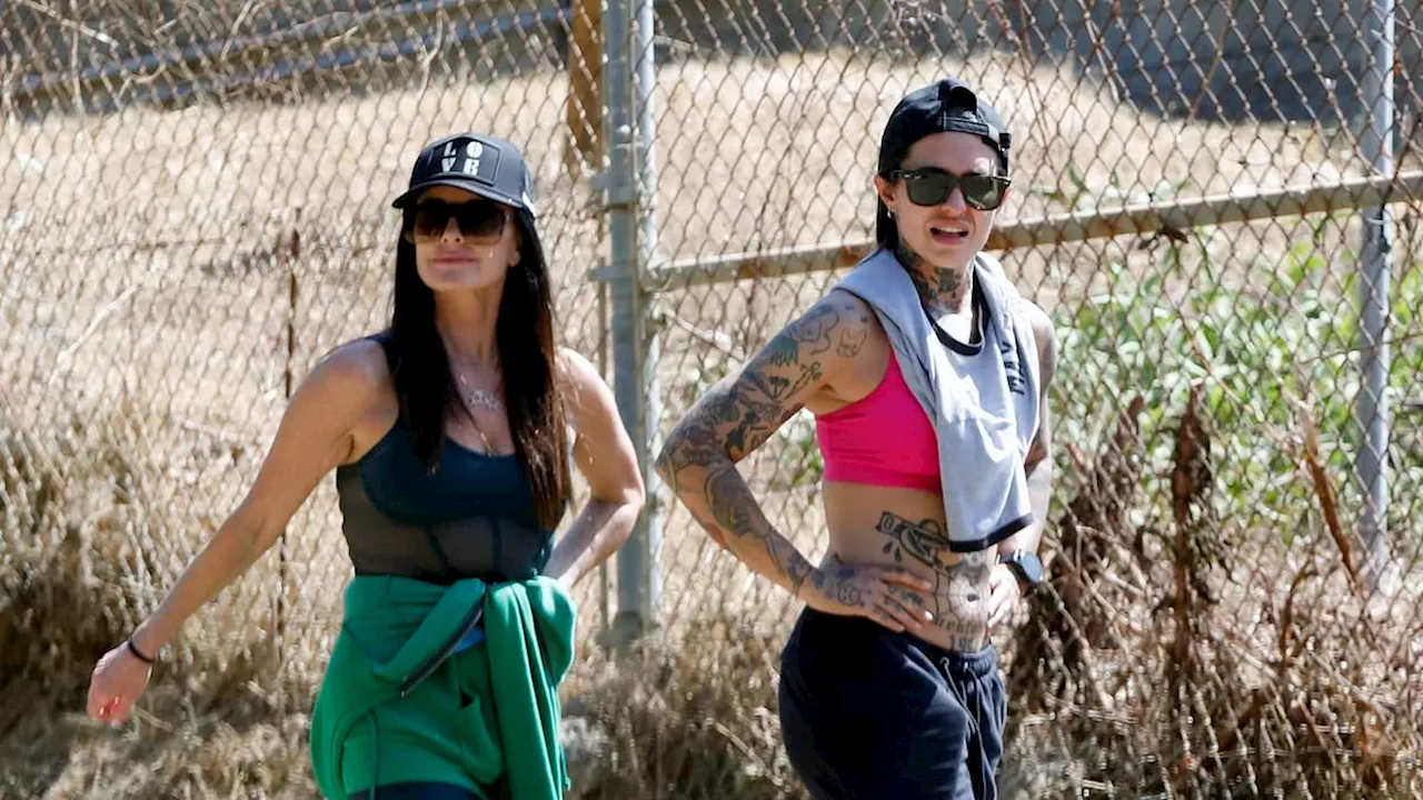 Kyle Richards and Morgan Wade enjoy hike together as rumors of lesbian romance continue on RHOBH