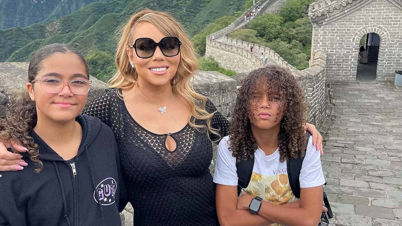 Mariah Carey Climbs The Great Wall Of China In Five-Inch Heels