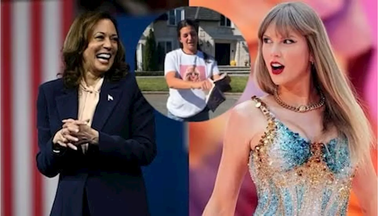 “Swiftie” quema todos sus productos de Taylor Swift tras mostrar apoyo a Kamala Harris: VIDEO