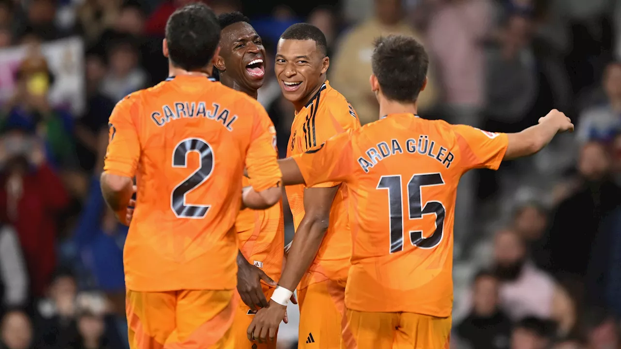 Real Madrid: Königliche gewinnen bei Real Sociedad San Sebastián durch Elfmetertore von Vinícius und Kylian Mbappé