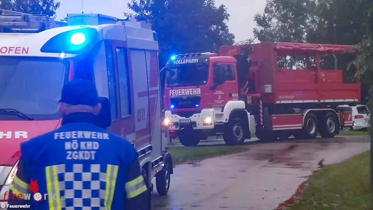 Nö: Katastrophenhilfsdienst alarmiert → Aufbau Hochwasserschutz in Langenlois → 100-jähriges Hochwasser erwartet