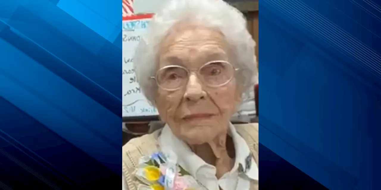 104-year-old celebrates birthday with a surprise visit