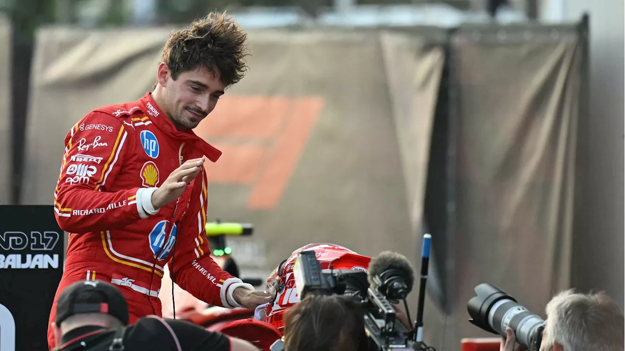 F1 : le Monégasque Charles Leclerc s'adjuge la pole position du Grand Prix d'Azerbaïdjan, les Français loin du