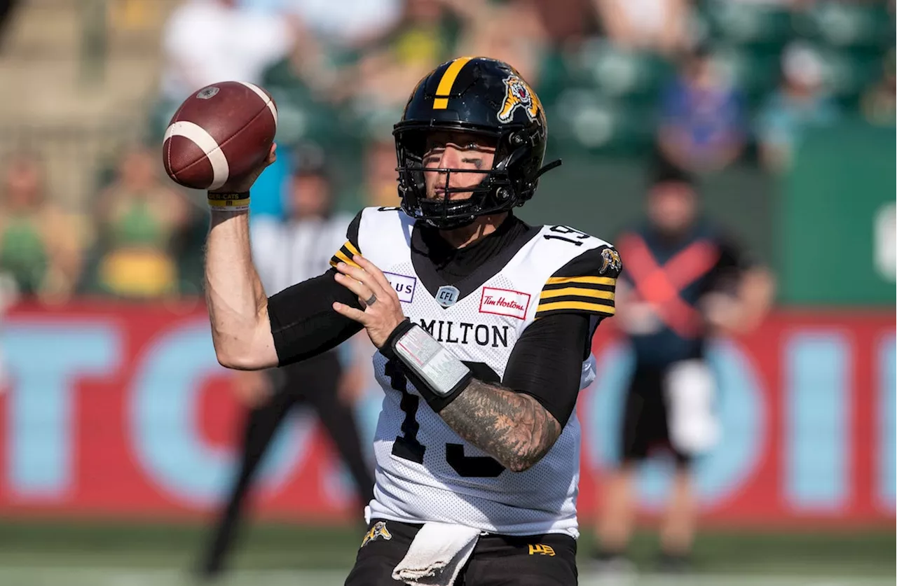 Mitchell throws two touchdown passes as Tiger-Cats earn home win over Redblacks