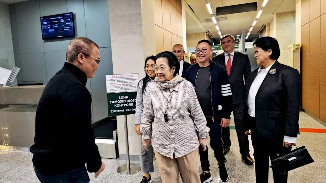 Megawati Soekarnoputri Tiba di Saint Petersburg, Rusia untuk Lawatan ke Rusia dan Uzbekistan