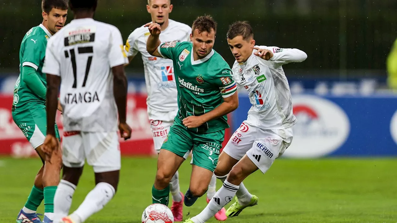 Unentschieden gegen Kühbauer - 1:1 in Wolfsberg! Rapid trifft das leere Tor nicht