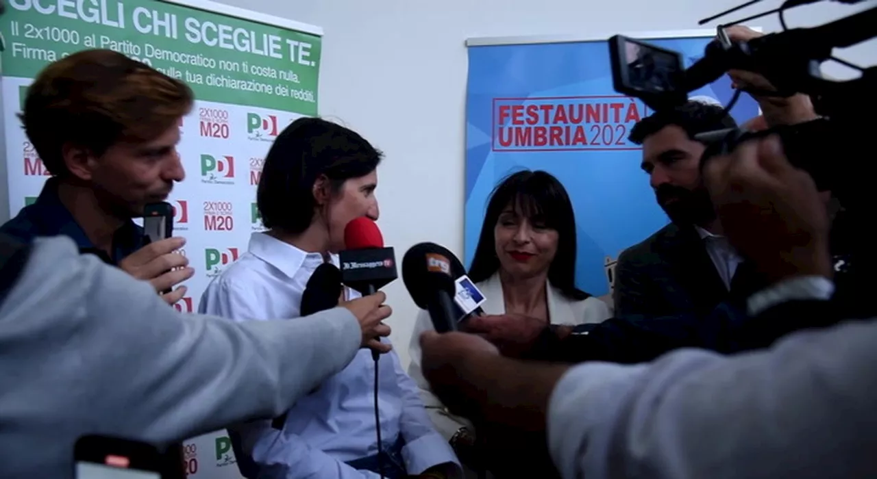 Regionali, Schlein blinda Proietti: «E' lei la persona giusta per l'Umbria