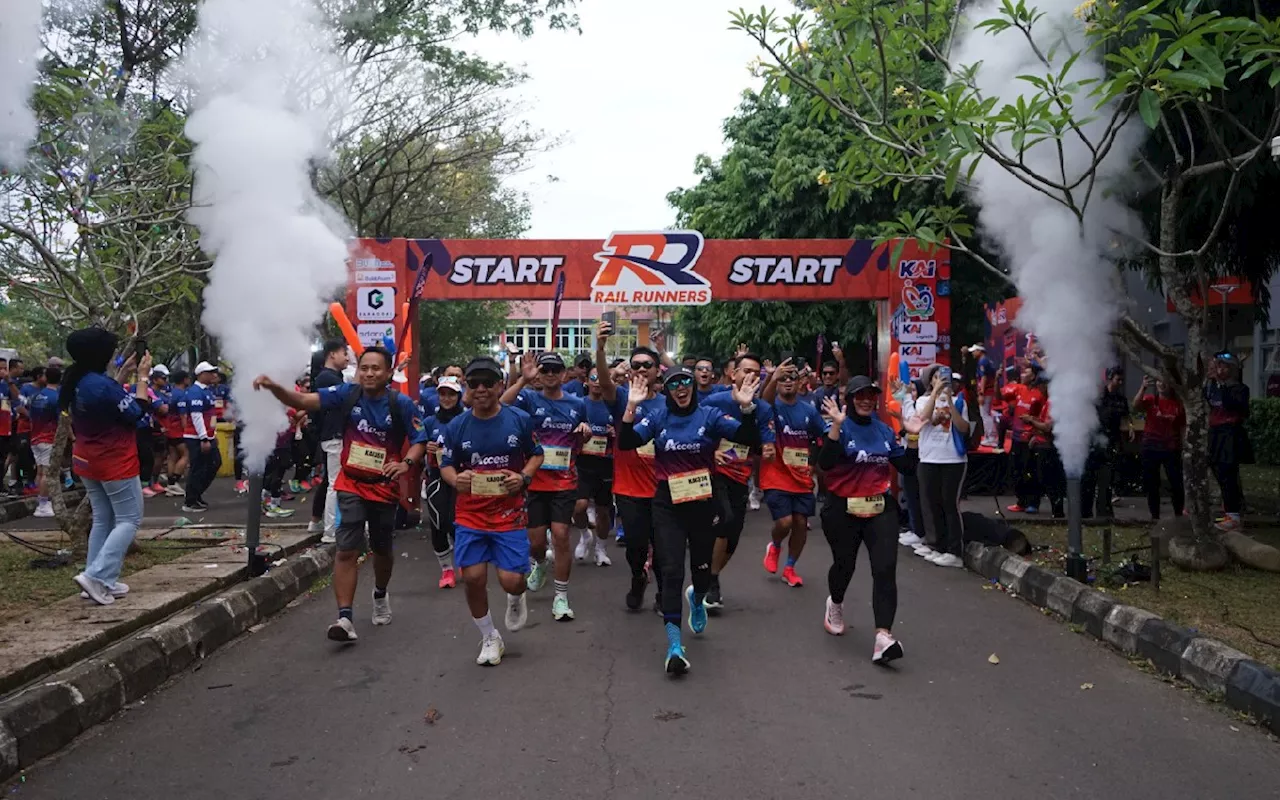 Kenalkan Wisata Sehat di Palembang, KAI Bersama Rail Runners Gelar Fun Run 5K