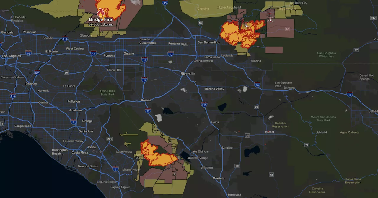 Weather brings favorable conditions for firefighters battling three Southern California blazes