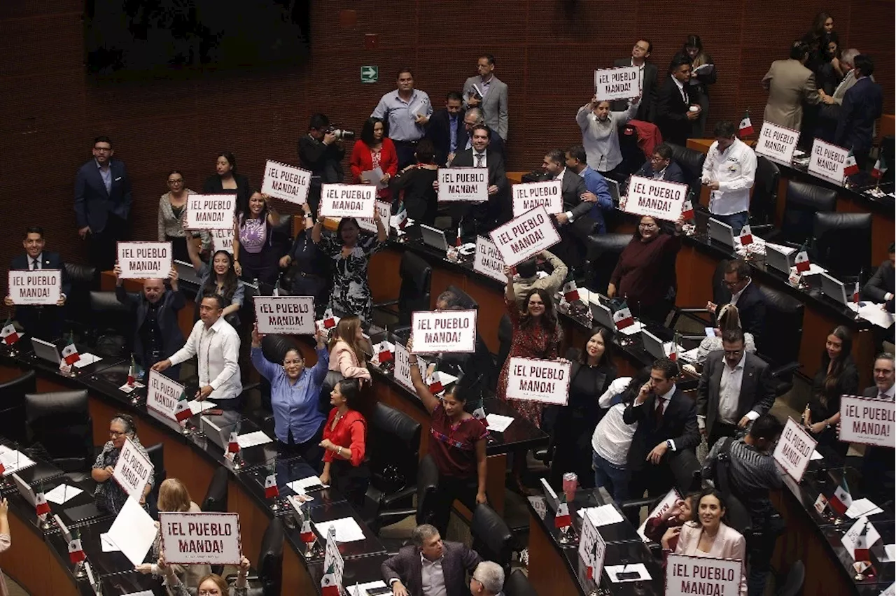 En 8 minutos, diputados declaran constitucional la reforma judicial