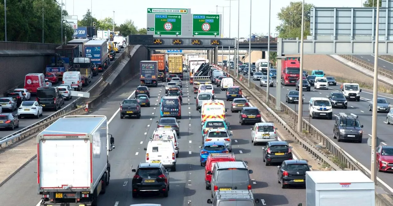 M25, Dartford Crossing and A1 among 40 roads closed this weekend