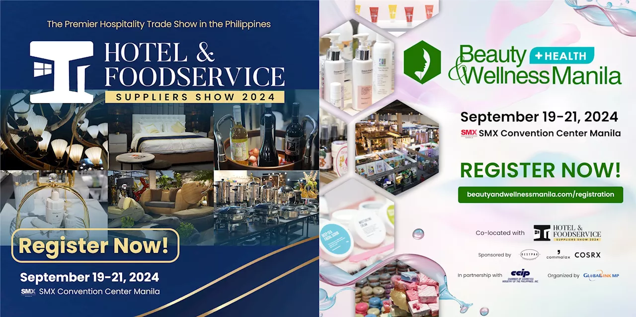 Back-to-back SMX Manila events to tackle hotels, food, beauty, health