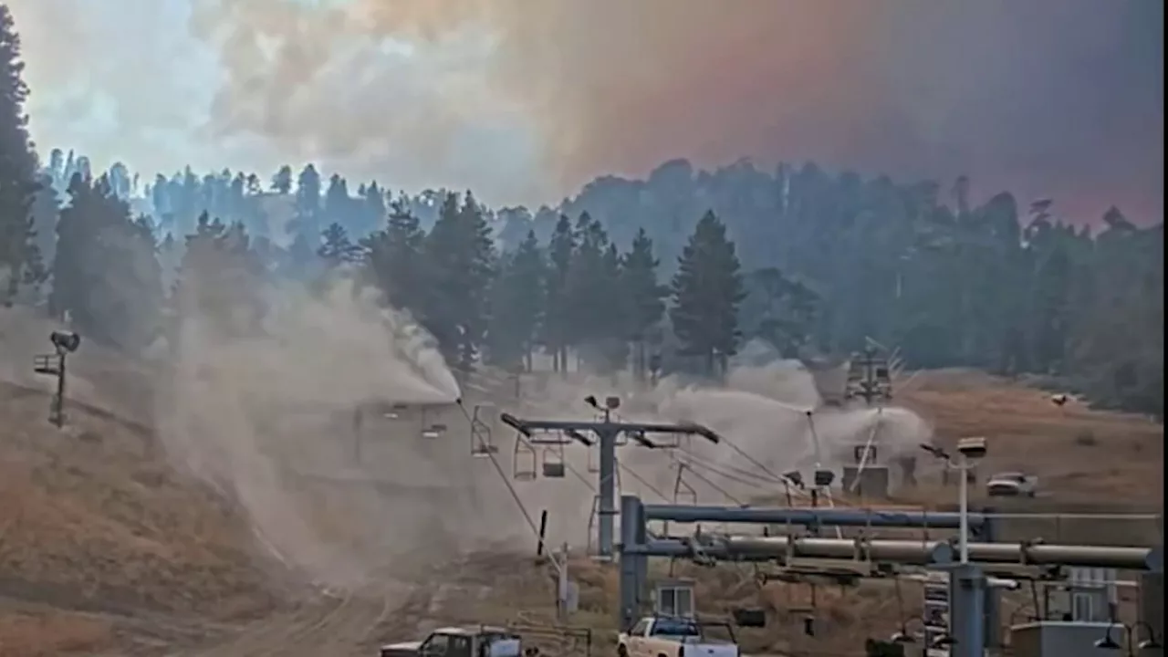 Snow-makers save Mountain High ski resort from Bridge Fire