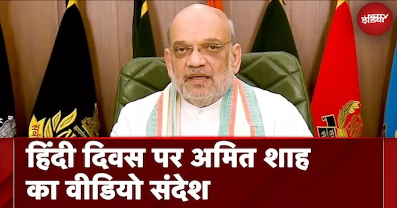 Hindi Diwas पर Amit Shah का Video संदेश, कहा – ‘हिंदी का हर भारतीय भाषा के साथ अटूट रिश्ता’