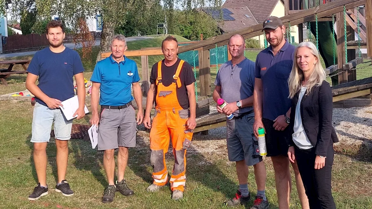 Spielplatz-Umgestaltung in Heidenreichstein schreitet voran