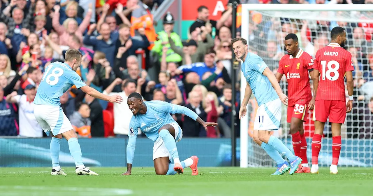 Liverpool 0 Nottingham Forest 1 live - ratings and reaction as Hudson-Odoi clinches big win