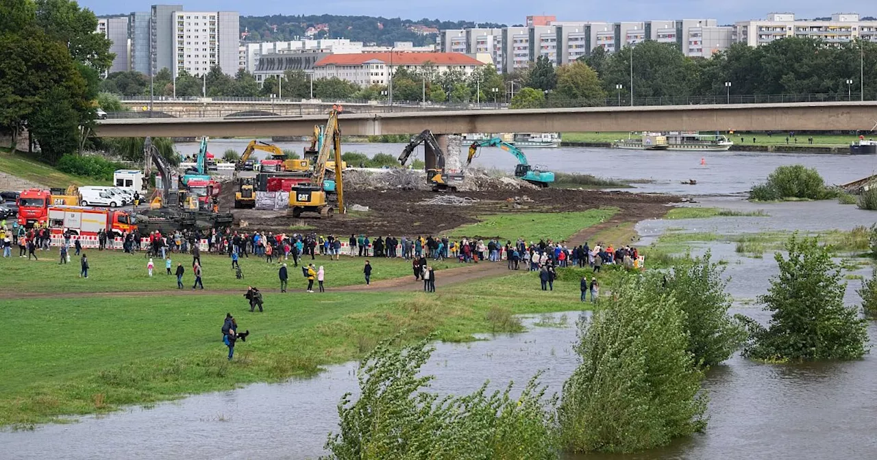 Abrissarbeiten an eingestürzter Brücke vorerst beendet