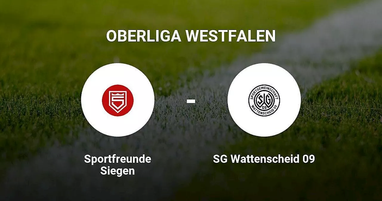 Das Spiel zwischen den Sportfreunde Siegen und der SG Wattenscheid endet unentschieden