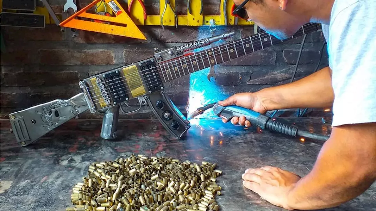 Andrés Lemos, el luthier argentino que combina el reciclaje con la música