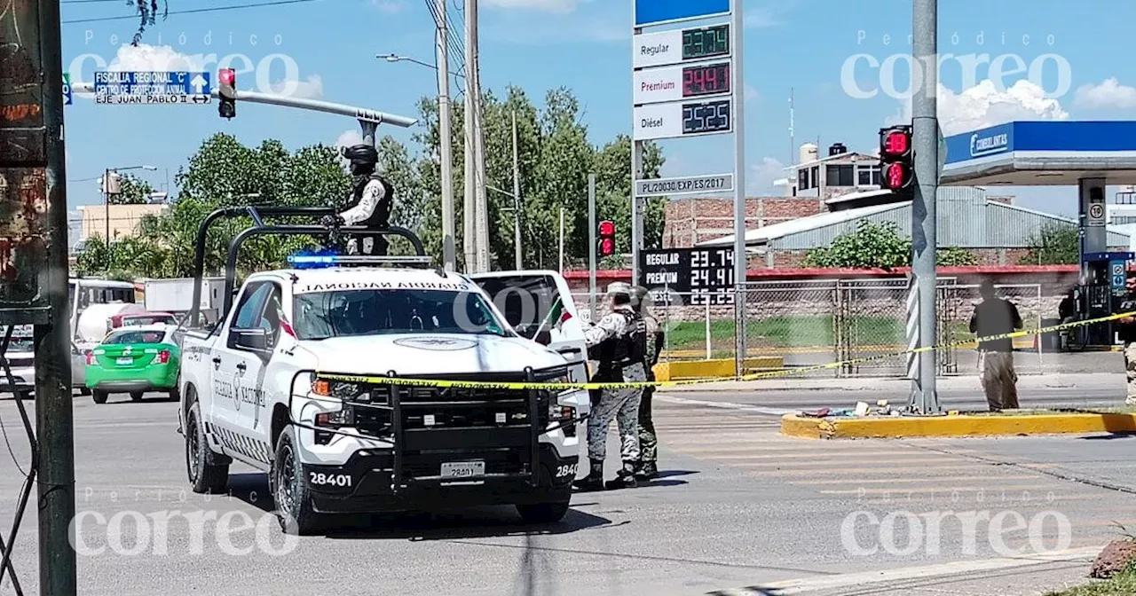 Balean a comerciante en el eje Juan Pablo II de Celaya