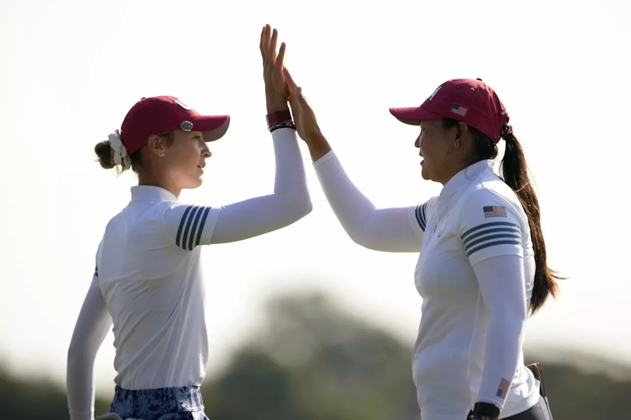 Korda and Corpuz get a good bounce and help maintain Americans' big Solheim Cup lead over Europe