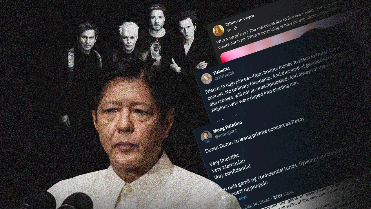 Marcos draws flak after Duran Duran concert at his private birthday bash