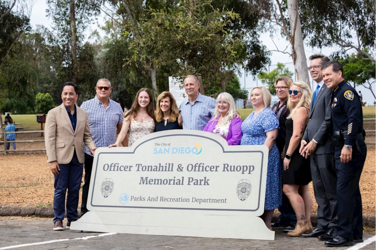 Balboa Park’s Grape Street Park renamed for 2 police officers shot dead 40 years ago