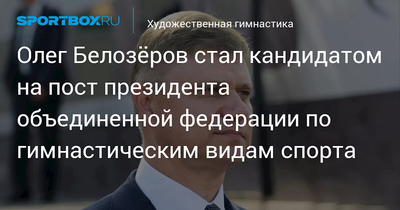 Дегтярев назвал Белозерова кандидатом на пост президента объединенной Федерации по гимнастическим видам спорта