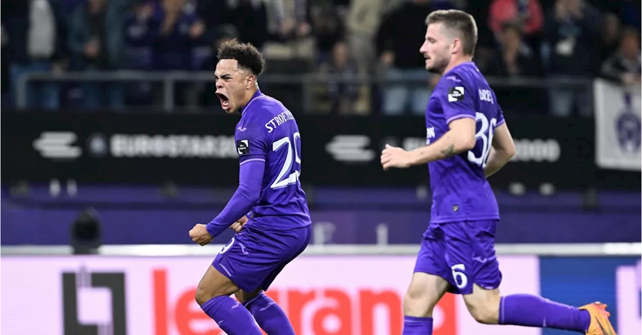 D1A : Anderlecht évite la défaite face à Westerlo grâce au remplaçant Mario Stroeykens (2-2)