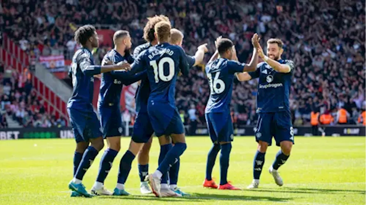 Man Utd lift mood by easing to victory at 10-man Southampton