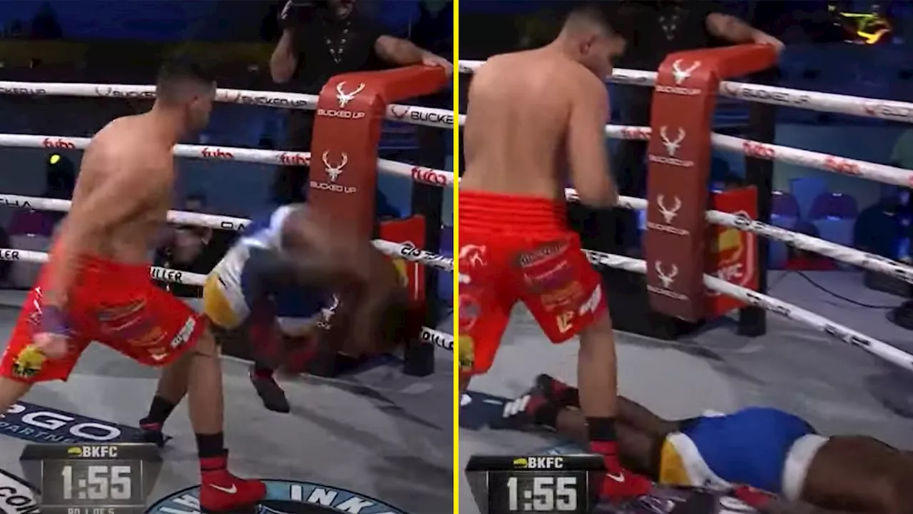 ‘Wild’ 13-second face-plant KO at BKFC 66 shocks fans – and Conor McGregor loved it...