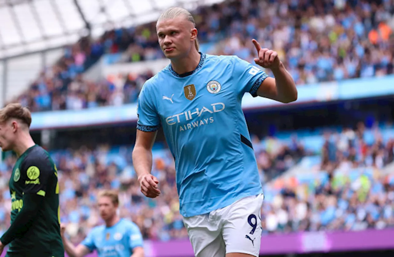 Haaland-inspired Man City survive early scare to maintain 100% record