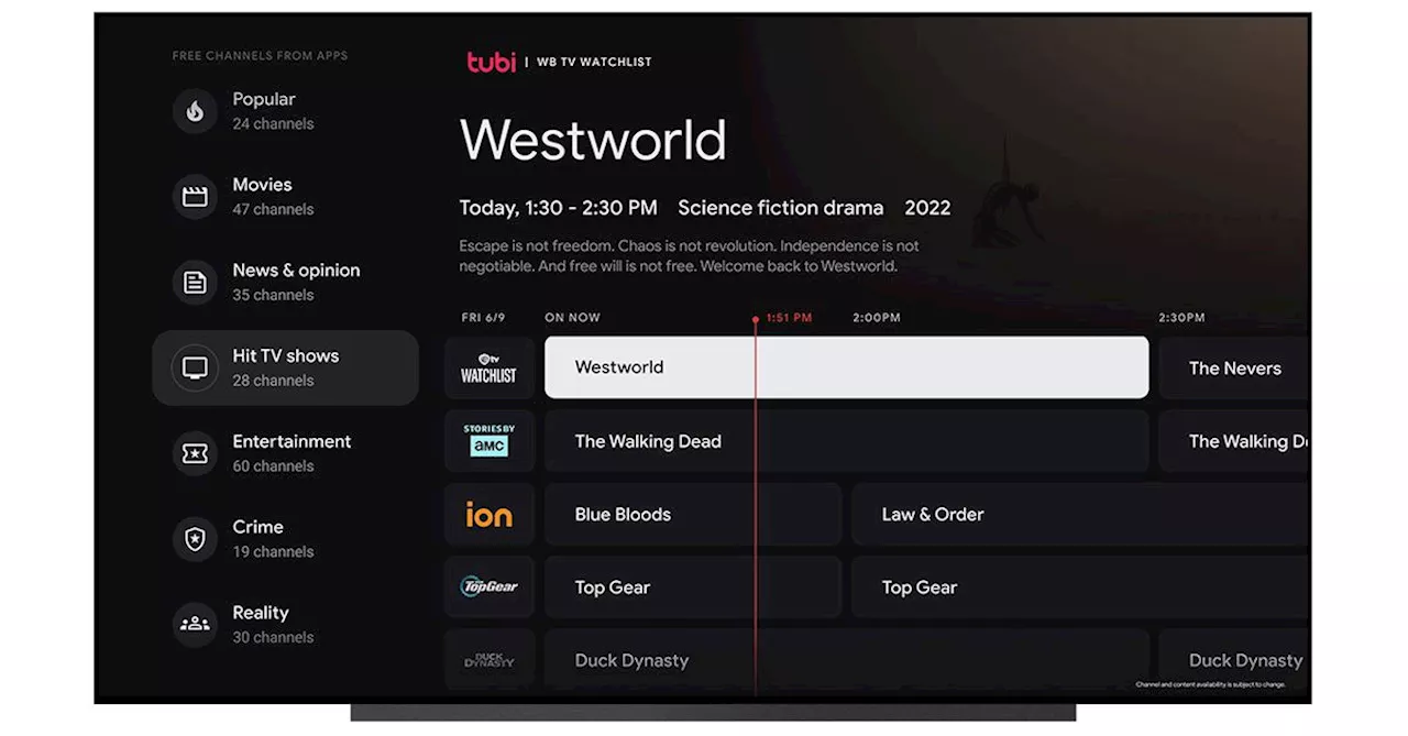 Google TV’s live guide is getting crammed full of over 800 free channels