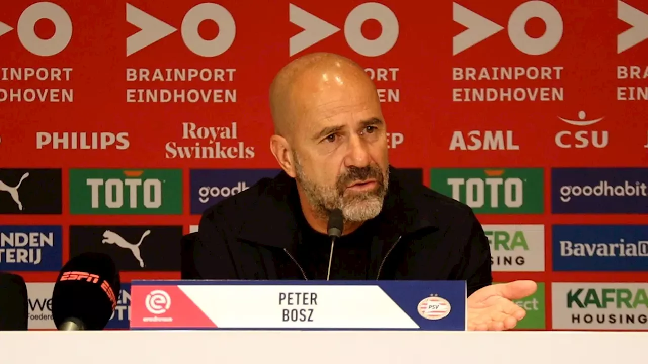 Bosz geeft signaal af bij PSV: 'Ik ben dat niet met je eens, dat meen ik oprecht'