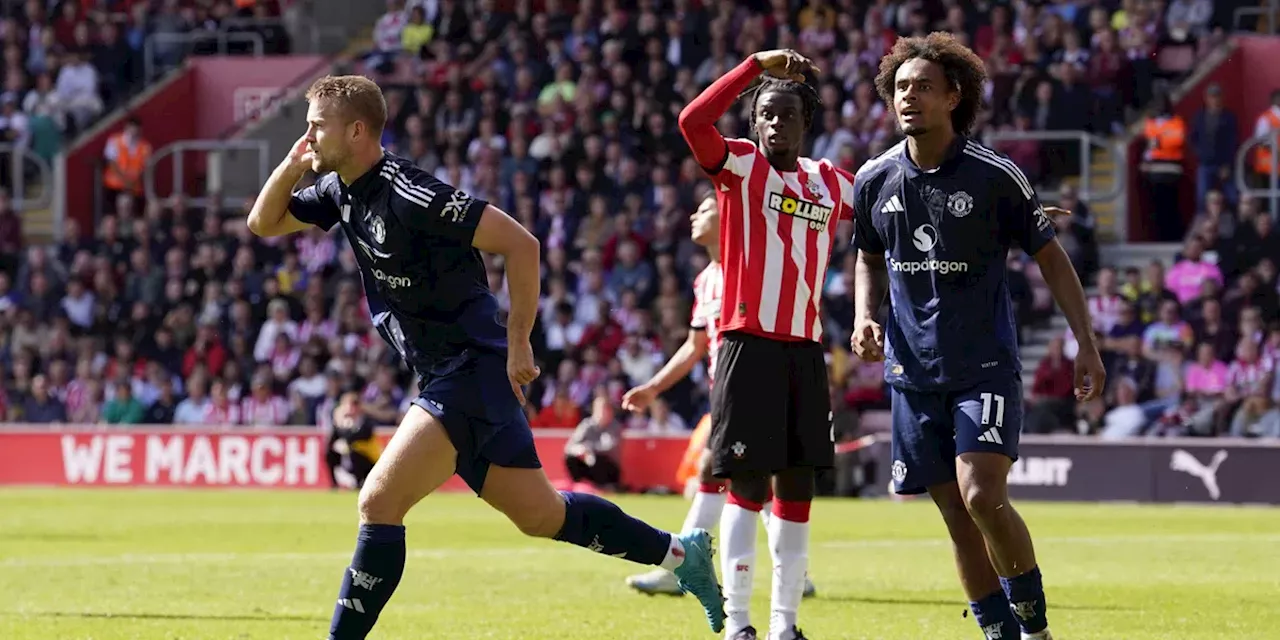 Manchester United en Ten Hag verslaan Southampton met dank aan De Ligt en Onana