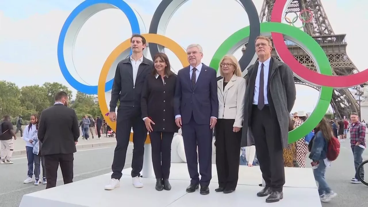 Olympic Rings Installed in Paris as City Embarks on Post-Games Transformation