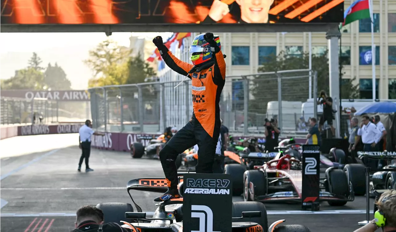 Sorpresa en la Fórmula 1: Oscar Piastri ganó el GP de Azerbaiyán