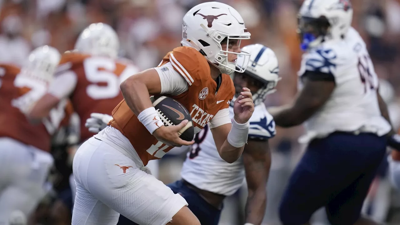 Arch Manning takes over for injured Quinn Ewers, leads No. 2 Texas to 56-7 rout of UTSA