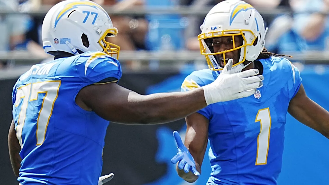 Justin Herbert throws 2 TDs to Quentin Johnston; Chargers hammer Panthers 26-3 to remain unbeaten