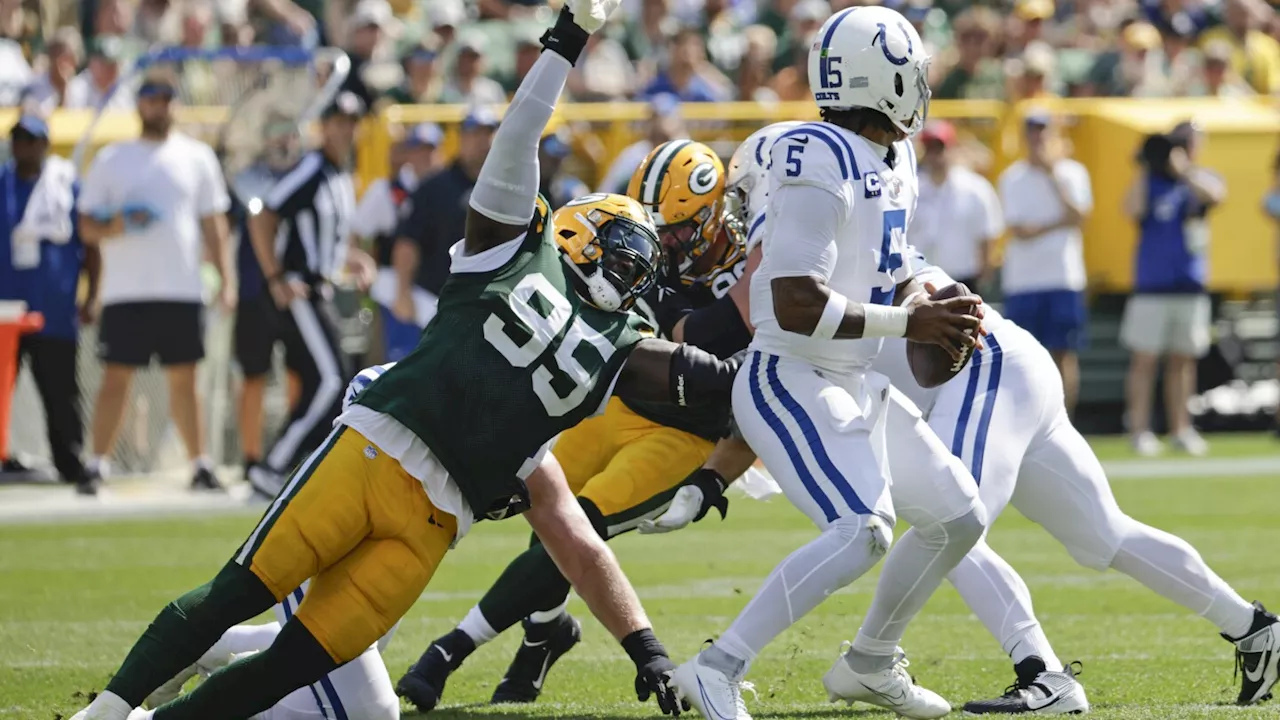 Richardson's inexperience shows as he throws 3 INTs in Colts' 16-10 loss to Packers