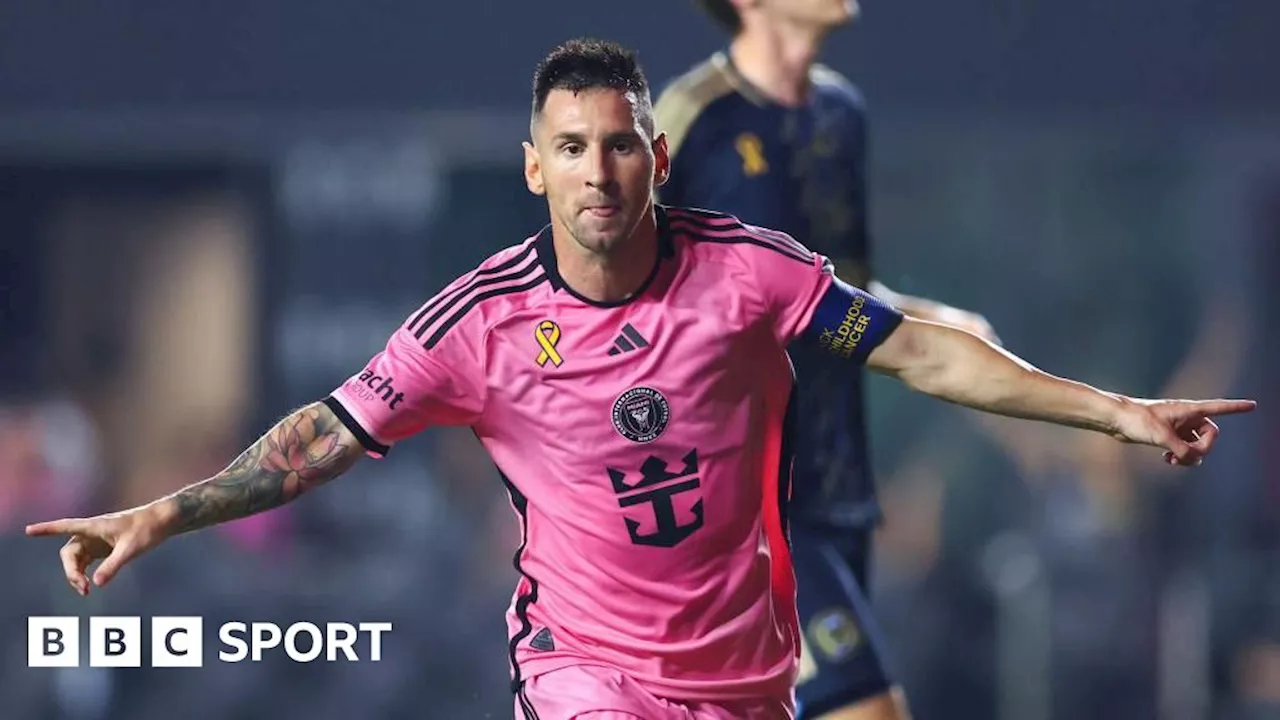 Lionel Messi: Two goals and an assist on Inter Miami injury return in MLS