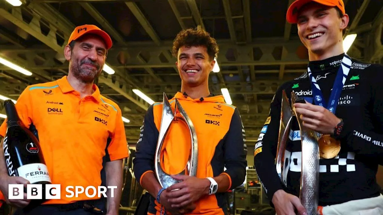 McLaren dethrones Red Bull to lead Formula 1 Constructors' Championship