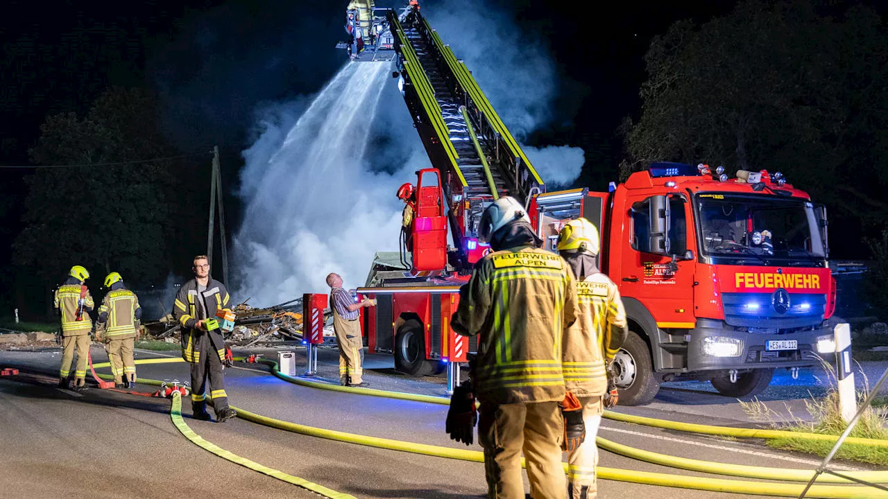 Alpen (NRW): Ehemaliges Rocker-Vereinsheim explodiert