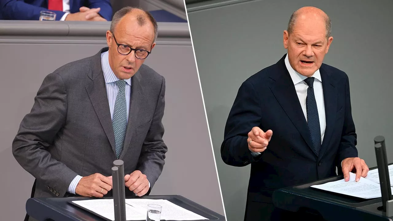 Der große Kanzler-Vergleich: 8:2 Umfrage-Sieg für Merz gegen Scholz