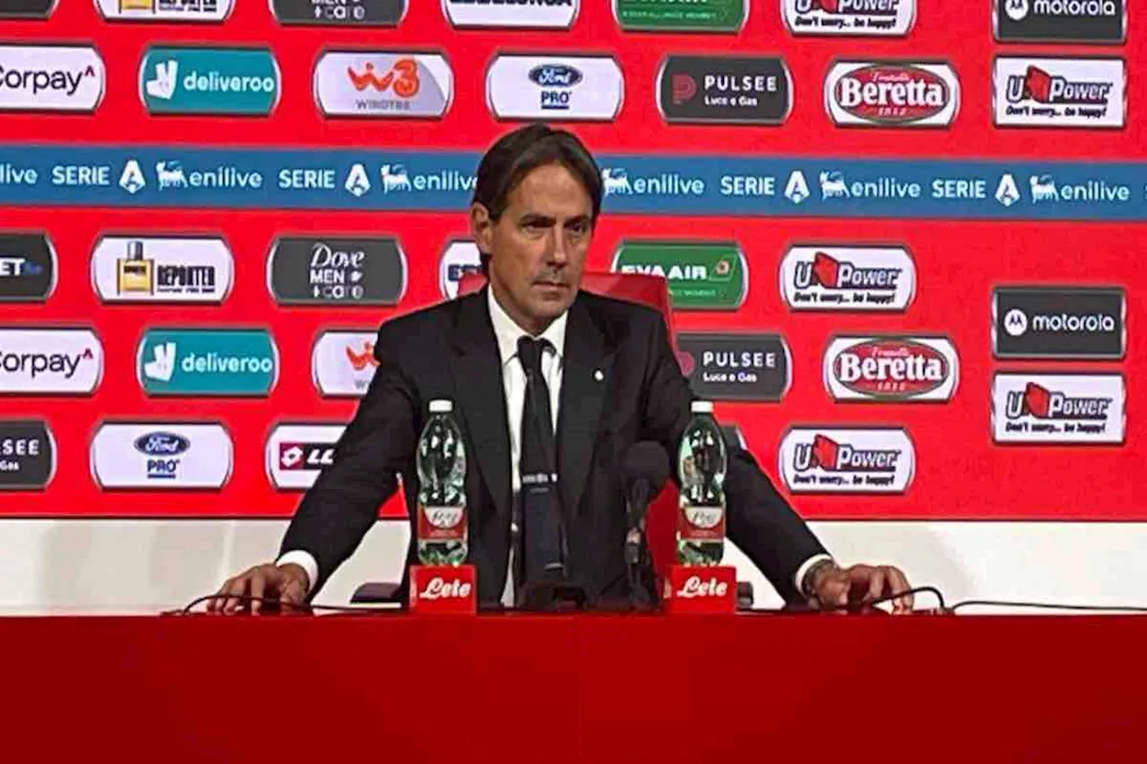 La delusione di Simone Inzaghi dopo il pareggio dell’Inter sul campo del Monza