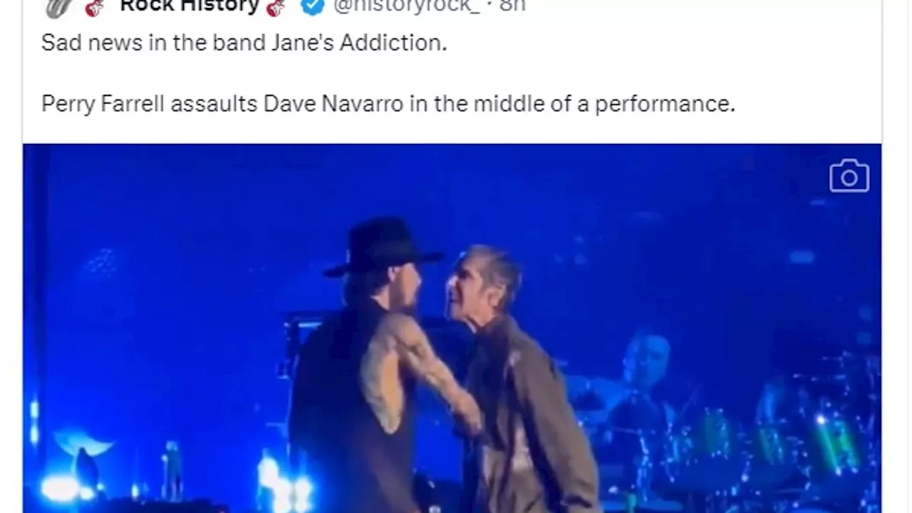 Jane's Addiction CANCELS next tour stop after stage fight