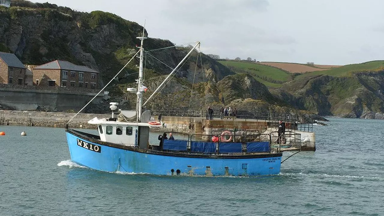 Fishing boat carrying £100million worth of cocaine intercepted off coast of Cornwall